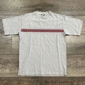 Vintage 90s Gecko Hawaii Gray Red Graphic T-Shirt Surf Skate - Men’s Large